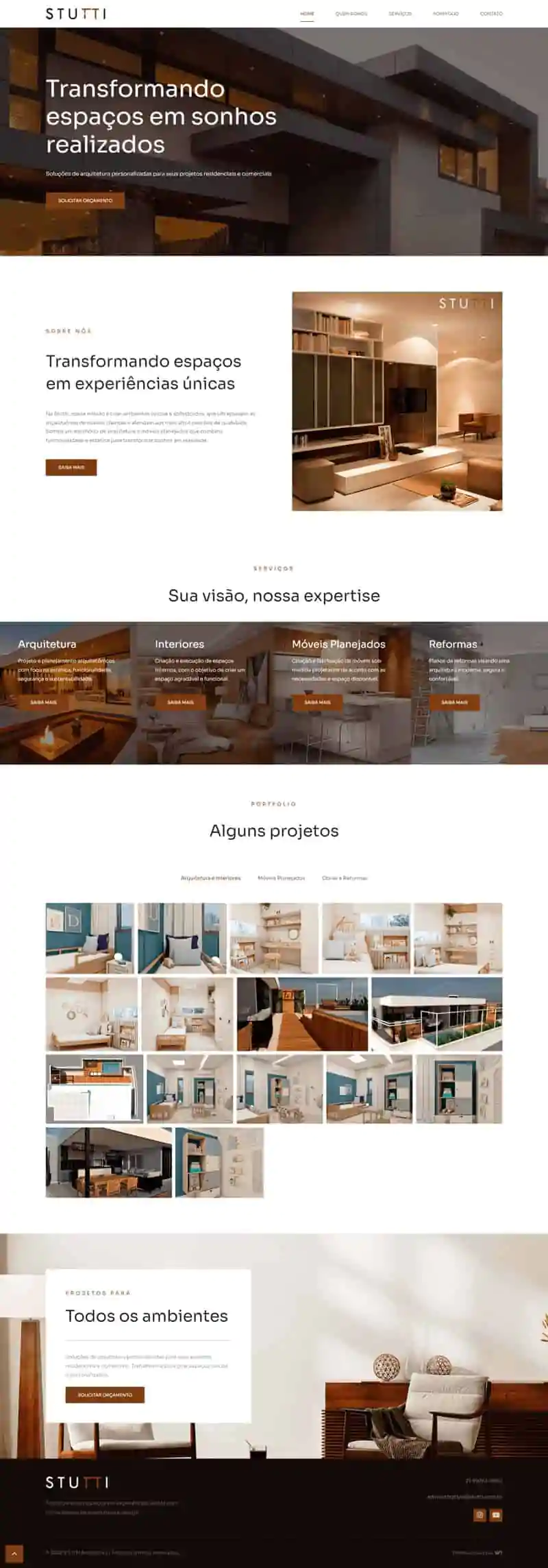 Site Stutti Arquitetura