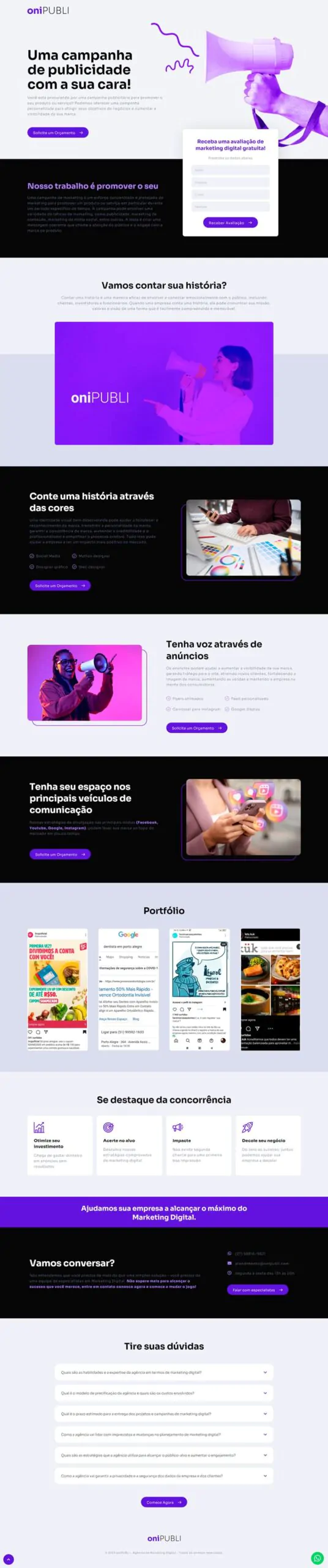 Landing Page oniPULI